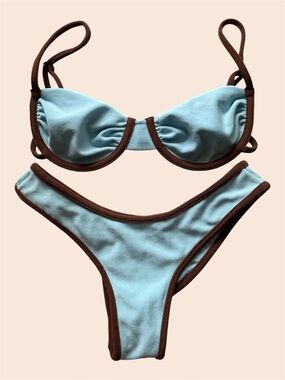 Frankie's Bikinis Maggie Terry Underwire Bikini, Size XS